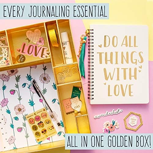 STMT D.I.Y.Journal Set, Stationary Kit with Notebook for Writing and Drawing, DIY for Girls Ages 8+, Do All Things With Love - Image 7