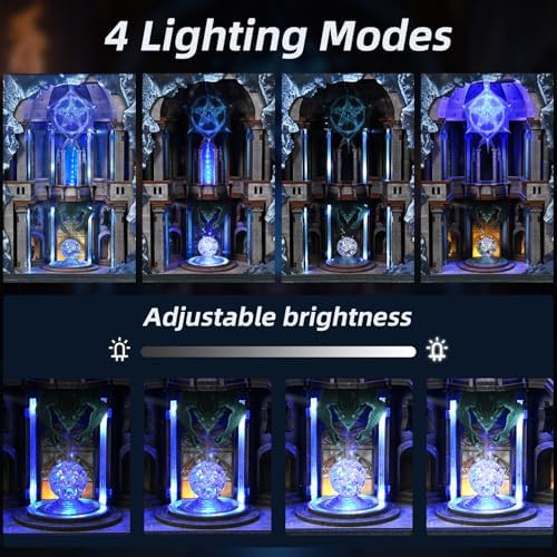 MiniCity Circle of Magic Book Nook Kit, DIY 3D Bookshelf Insert with LED - Image 2