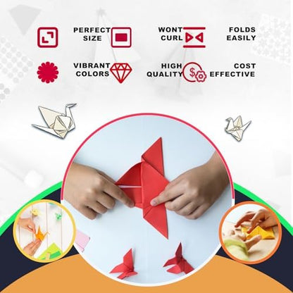 100 Sheets Origami Paper 20 Color Double Sided Origami Paper 8x8 - Image 5