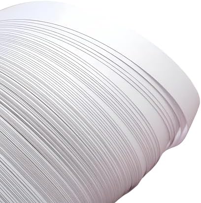 ODETOJOY Quilling Strips 3mm Paper Quilling Set 120pcs Paper Strip 54CM Solid Color Star Origami Paper DIY Hand Crafts Quilling Paper Strips 1/8inch (White) - Image 3