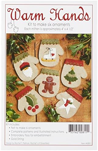 Rachel's Of Greenfield Warm Hands Ornament Kit, Set of 6 by RachelsofGreenfield