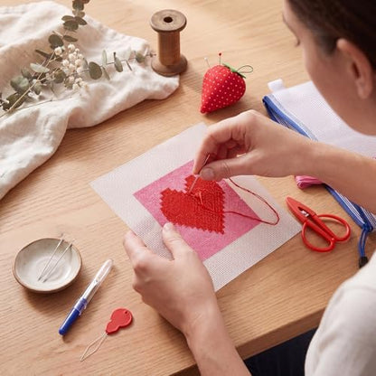 XunYee Needlepoint Canvas Kit, Heart - Image 5