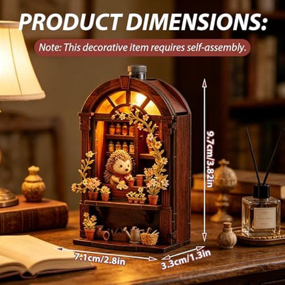Book Nook Kit DIY Miniature House 3D Wooden Puzzle Bookshelf Decor - Image 6