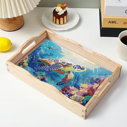 EWJRNSF Diamond Art Kits for Adults Wooden Serving Trays with Handles - Image 7