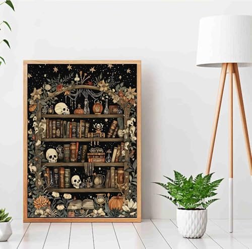Bookshelf Paint by Numbers Kit for Adults Beginners 19.6X15.7 inch - Image 4