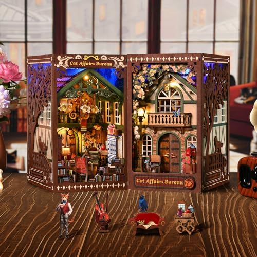 Book Nook Kit, Book Nook Kits for Adults DIY Booknook Model Build - Image 6