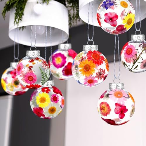 Tinideya 184 Pcs 12 Sets DIY Christmas Ball Ornaments Kit Hanging Adults - Image 6