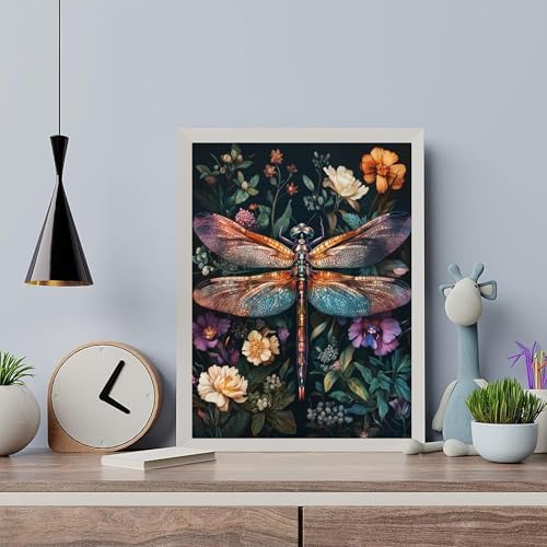 Dragonfly Paint by Numbers Kit for Adults Beginner 16x20inch(Without Frame) - Image 4