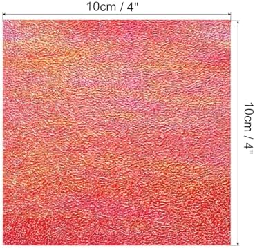 MECCANIXITY 100 Sheet Glitter Origami Paper 4x4 Inch Shiny Sparkly Square Folding Sheet 10x10cm Iridescent Paper for DIY Art, Craft Decor, Red - Image 2