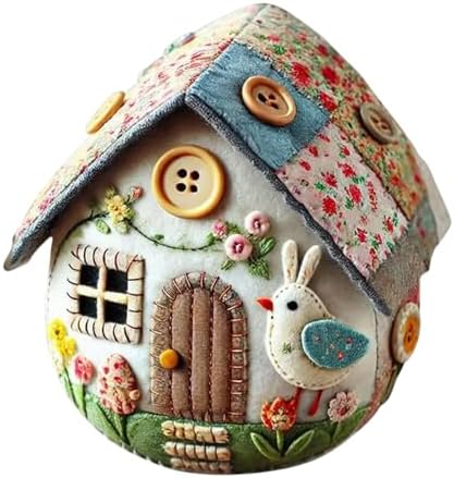 Felt Easter Egg House DIY Kit - All-Inclusive Craft Set with Hand-Embroidered Materials, Bunny & Chick Patterns for Easter Decorations, Home Hanging Ornaments for Adults & Beginners (D/1PC) - Image 7