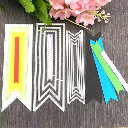 Tag Banner Flag Metal Die Cuts Bookmark Cutting Dies Stencils for DIY Scrapbooking Decorative Embossing DIY Paper Cards - Image 2