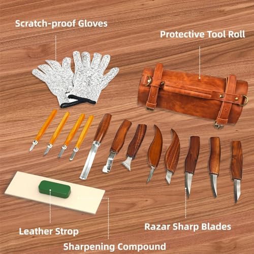 bellaDimora Wood Carving Kit 16-Piece - Image 4