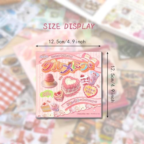 650+ Pcs Japanese Sticker Book- Aesthetic Cute Y2K Retro Sticker Book - Japanese Stationery Stickers for Scrapbooking, Journals, Planners, Water Bottles & Junk Journal Supplies - Image 6