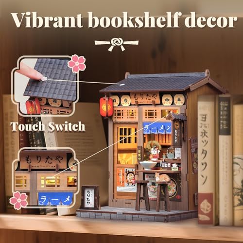 CUTEBEE Japanese Book Nook Kit, DIY Miniature House Kits for Adults - Image 3