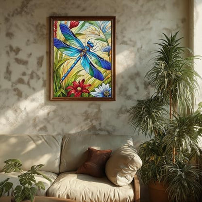 Dragonfly Paint by Numbers Kit for Adults, Adult Paint by Number Kits 16x20 - Image 3
