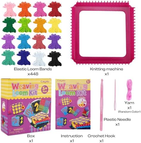 Caydo Weaving Loom Kit Toys, Pot Holder Loom Kits - Image 3