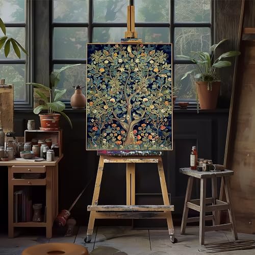 Natuyalo Paint by Numbers Kit for Adults, Paint by Numbers for Beginner Tree, Paint by Number for Adults, Plant DIY Paint by Number for Gift Home Wall Decor 16x20 Inch - Image 3