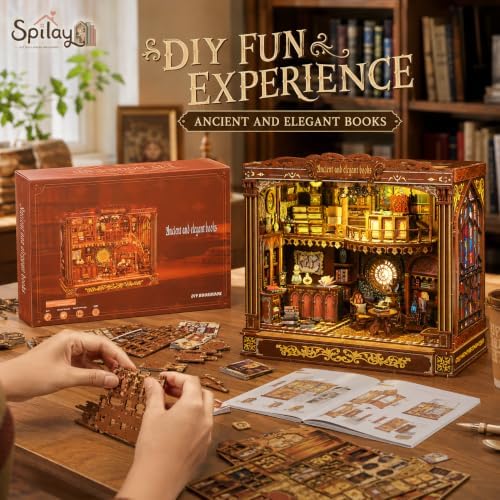 Spilay DIY Miniature House Kit for Adults, Miniature Dollhouse Kit - Image 5