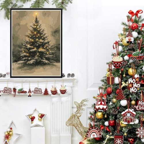 BAWKENTON Christmas Paint by Numbers Kits for Adults Beginner - Image 3
