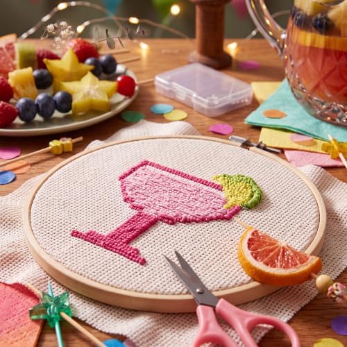 XunYee 13 Pcs Margarita 18 Mesh Needlepoint Canvas Kit for Beginner - Image 6