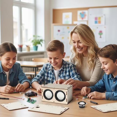 STEM Projects for Kids Crafts Summer Camp Activities Gifts for 7 8 9 10 11 12 13 14 15+ Year Old Boys Girls Teens Toys Building Engineering Circuits Kit Science DIY Speaker Cool Gadgets Electronics - Image 6