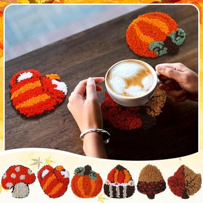 Mindsoft Fall Punch Needle Coaster Kits for Adult Beginner - Image 6
