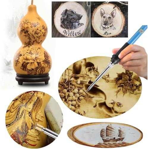 23Pcs Wood Burning Tips, Wood Burning Kit Carving Iron Paste Tool for Adult Embossing Birthday Wedding Anniversary Halloween Christmas Beginner DIY Gift - Image 6
