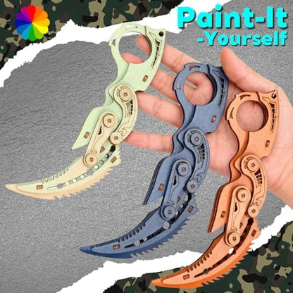 3D Wooden Puzzles for Adults – 6 Knife-Shaped Puzzles with 266 Pieces - Image 6