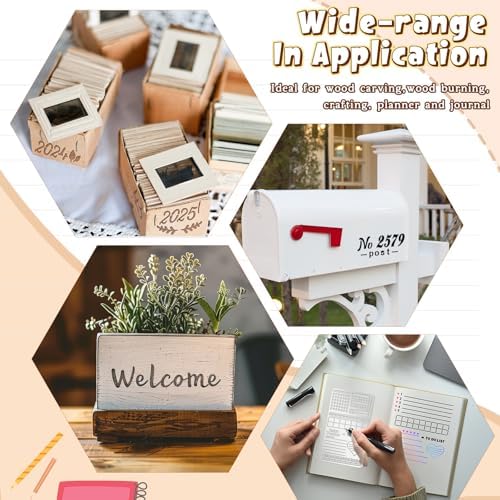 Lewtemi 6 Pcs Journal Stencils, Planner Stencils for Journaling Notebook - Image 5
