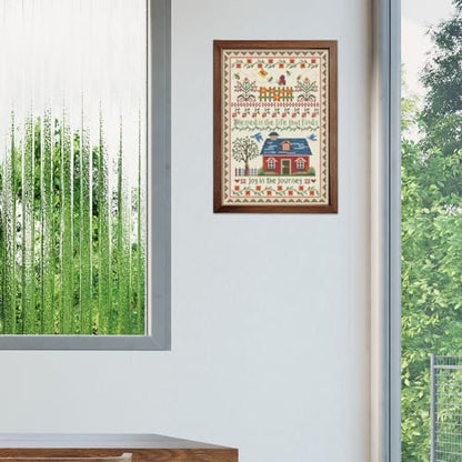 FREEBLOSS Cross Stitch Wall Hanging Kits Joy in The Journey 13.8 * 19.7inch - Image 5
