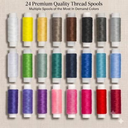 94-Piece Travel Sewing Kit for Adults & Kids, Small Needle & Thread Kit - Image 2