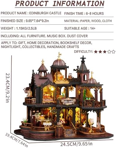 Spilay DIY Miniature House Kit for Adults, Miniature Dollhouse Kit - Image 2