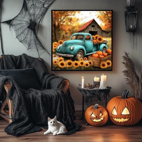 AIBOERL Paint by Numbers Kit for Adults Beginner,Fall Truck, 12X16In - Image 3