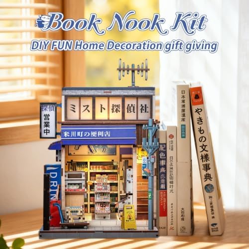 CUTEBEE Book Nook Kit DIY Miniature House Japanese Convenience Store - Image 3
