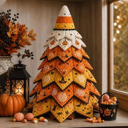 DIY Quilted Christmas Tree Kit, 3D Fabric Patchwork Craft Set for Adults & Beginners, Handmade Holiday Sewing & Tabletop Decor Project, Creative Crafting Gift Box - Image 6