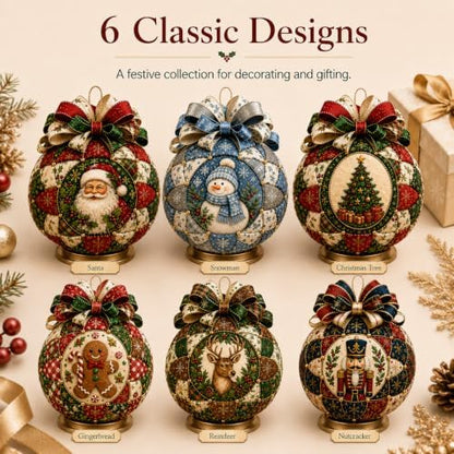 Christmas Classics Patchwork Ornament DIY Kit, Holiday Decorations，Reindeer - Image 7