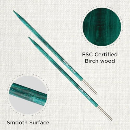 KnitPro Dreamz Interchangeable Circular Needles 4" (10cm) | US Size 4 (3.5mm) - Image 2