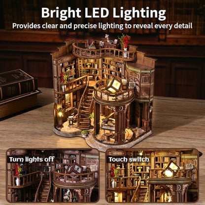 DIY Book Nook Kits for Adults - BookNook Miniature House Kit with LED Light - Image 3