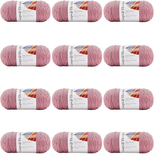 MICHAELS Bulk 12 Pack: Soft Classic™ Solid Yarn by Loops & Threads® by CraftSmart