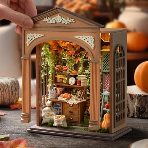 DIY Miniature Dollhouse Kit, 1:24 Scale Handmade Craft Model Harvest Time, Creative 3D Wooden Puzzle Building Set for Adults, Compact Home Decor Gift - Image 5