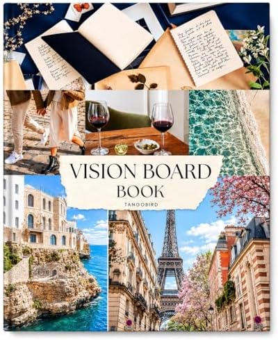 Vision Board Book Magazines with 1000+ Images – Scrapbook Supplies, Crafts for Adults, Clip Board, Junk Journal Supplies, Journaling Supplies, Board Books, Scrapbooking Supplies, Art Kit by Tangobird