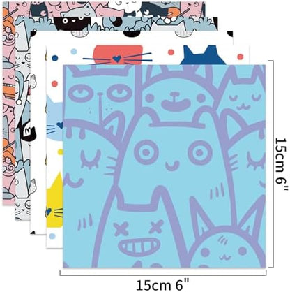 Origami Paper Kit 100 Sheets, 6x6 Inch Double Sided 40 Vivid Colored Paper - Image 3