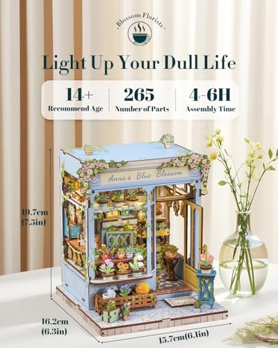 Cutefun Book Nook Kit - DIY Miniature Dollhouse Kit for Adults and Teens - Image 2