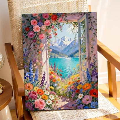 XTCIXAL Paint by Numbers Kit for Adults, Landscape, 16X20 Inch - Image 2