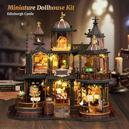 SUNNINO Miniature Dollhouse Kit - Edinburgh Castle Book Nooks for Adults - Image 2