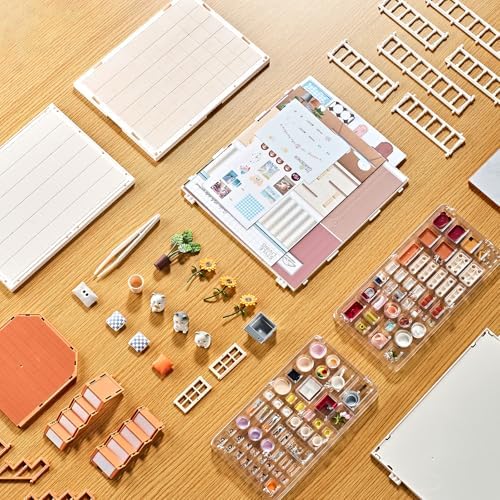 DIY Miniature Loft House Kit for Kids 8+, Cozy Living Room with Balcony - Image 6