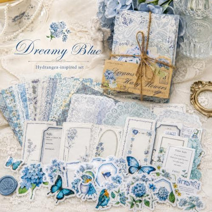 400Pcs Vintage Floral Scrapbooking Kit, Paper & Stickers - Image 7