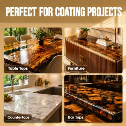 LET'S RESIN EPOXY RESIN 1 Gallon High Viscosity Resin for Table Top - Image 6