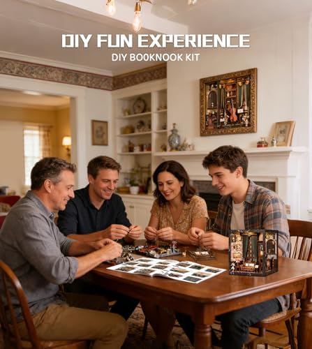 Spilay Book Nook Kit for Adults, Vintage DIY Miniature House Kit - Image 5