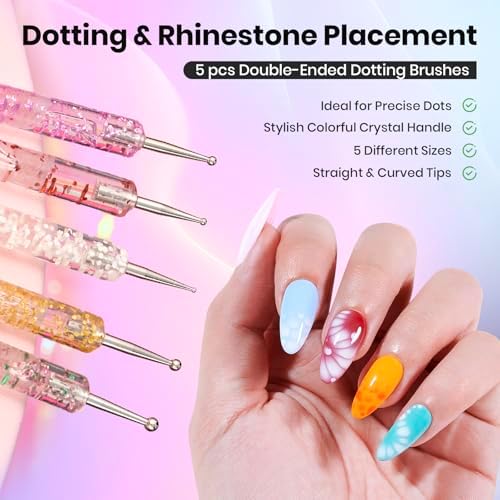 Beetles Nail Art Brushes 31pcs Blooming Gel Nail Polish Clear UV LED Kit - Image 5